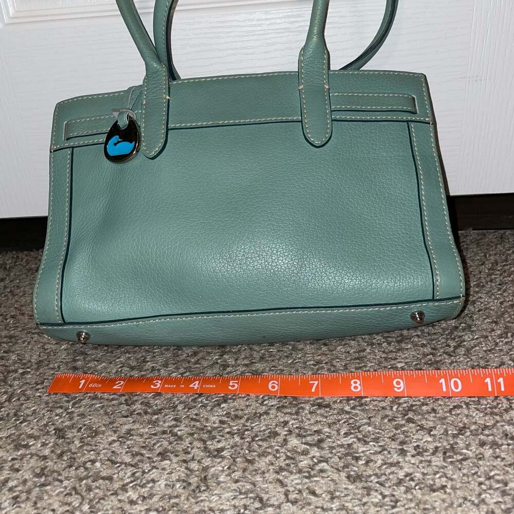 Dooney & Bourke Pebbled Leather Tassel Tote Bag - Picture 7 of 10